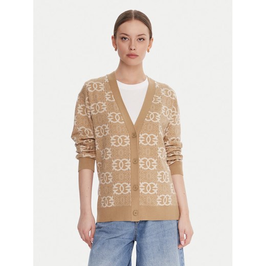 PINKO Kardigan Half Breed 106042 A2YD Beżowy Regular Fit ze sklepu MODIVO w kategorii Swetry damskie - zdjęcie 185913804
