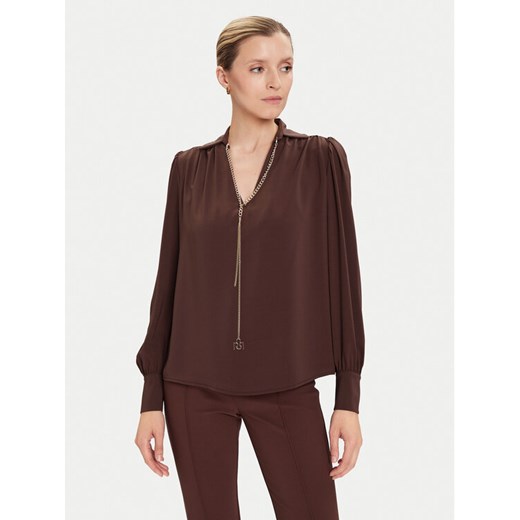 Rinascimento Bluzka CFC0125721003 Brązowy Regular Fit ze sklepu MODIVO w kategorii Bluzki damskie - zdjęcie 185913822