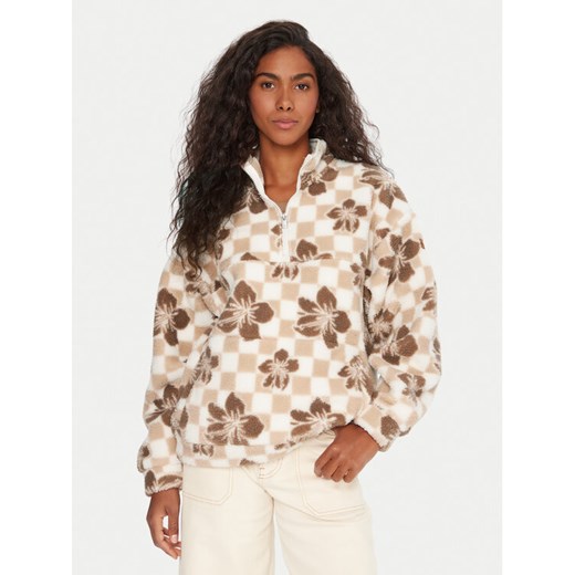 Roxy Polar Jive Talking ERJPF03208 Beżowy Oversize ze sklepu MODIVO w kategorii Bluzy damskie - zdjęcie 185913874