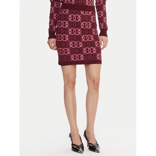 PINKO Spódnica mini Bang Bang 106040 A2YD Bordowy Slim Fit ze sklepu MODIVO w kategorii Spódnice - zdjęcie 185914021