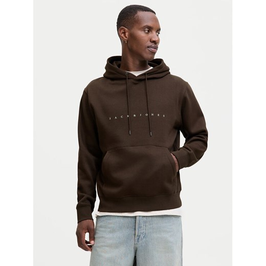 Jack&Jones Bluza Star 12233972 Brązowy Relaxed Fit ze sklepu MODIVO w kategorii Bluzy męskie - zdjęcie 185914060