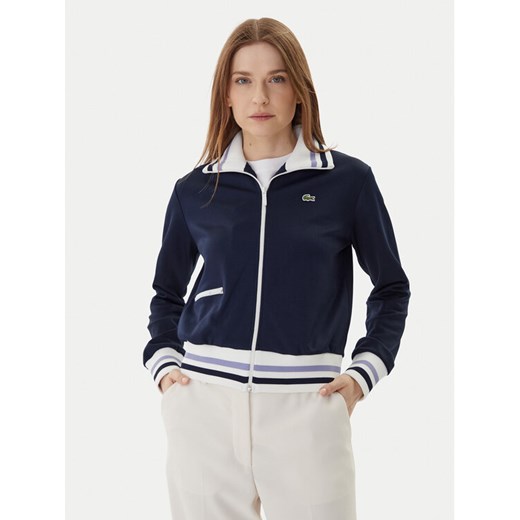 Lacoste Bluza SF5252 Granatowy Regular Fit ze sklepu MODIVO w kategorii Bluzy damskie - zdjęcie 185914064