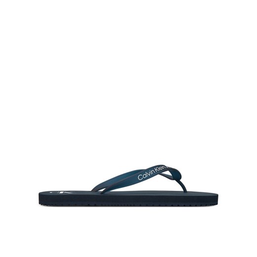 Calvin Klein Jeans Japonki Beach Sandal Transparent Tpu YM0YM01267 Granatowy ze sklepu MODIVO w kategorii Klapki męskie - zdjęcie 185914124