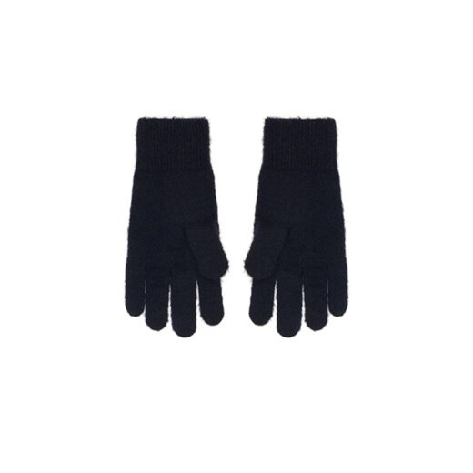Tommy Hilfiger Rękawiczki Damskie Flag Fluffy AW0AW17797 Granatowy Tommy Hilfiger OS MODIVO