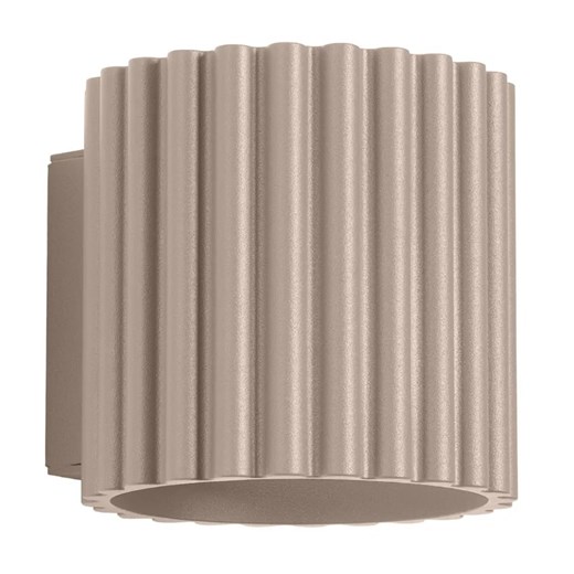 Minimalistyczny kinkiet w kolorze taupe - M143 T4-L70 ze sklepu Edinos.pl w kategorii Lampy ścienne - zdjęcie 185919924