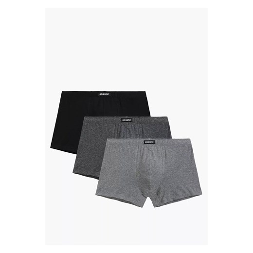 Atlantic 3-pack bokserki męskie 3BMH-007-CZA/SZM/SZMC, Kolor szaro-czarny, Rozmiar 2XL, ATLANTIC ze sklepu Primodo w kategorii Majtki męskie - zdjęcie 185920084
