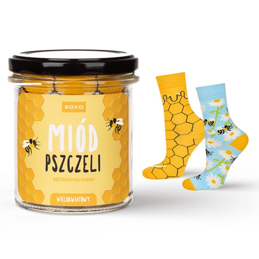 Skarpetki Miód w Słoiku ze sklepu Sklep SOXO w kategorii Skarpetki damskie - zdjęcie 185922261