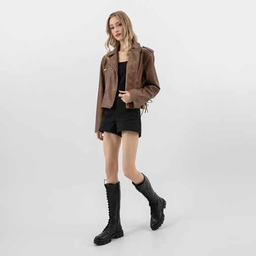 Wojas Wysokie Sznurowane Kozaki Damskie Na Grubej Podeszwie ze sklepu Wojas w kategorii Kozaki damskie - zdjęcie 185922643