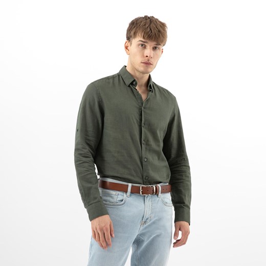 Wojas Brązowy Pasek Męski Z Ozdobnym Tłoczeniem ze sklepu Wojas w kategorii Paski męskie - zdjęcie 185922671