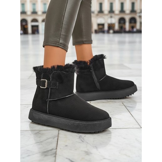 Royalfashion Krótkie buty a'la śniegowce damskie Winter Crest ze sklepu royalfashion.pl w kategorii Śniegowce damskie - zdjęcie 185923182