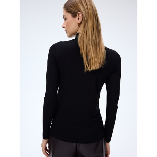 Mohito - Czarna bluzka z golfem - czarny Mohito M Mohito