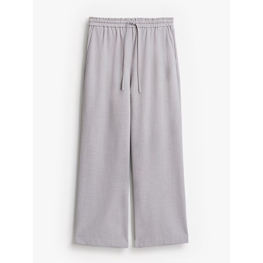 Mohito - Szare spodnie wide leg - szary ze sklepu Mohito w kategorii Spodnie damskie - zdjęcie 185925393