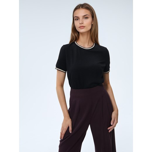 Mohito - Bluzka z krótkim rękawem - czarny ze sklepu Mohito w kategorii Bluzki damskie - zdjęcie 185925422