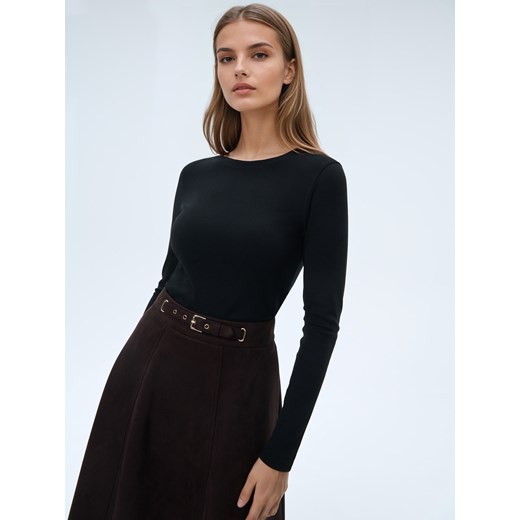 Mohito - Czarna bluzka basic - czarny Mohito XL Mohito