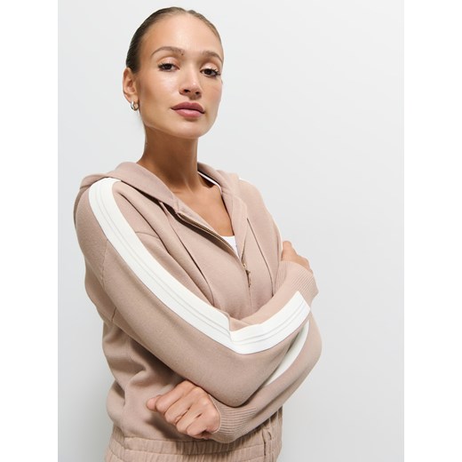 Mohito - Bluza z zamkiem - beżowy Mohito M Mohito