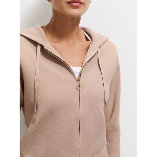Mohito - Bluza z zamkiem - beżowy Mohito XS Mohito