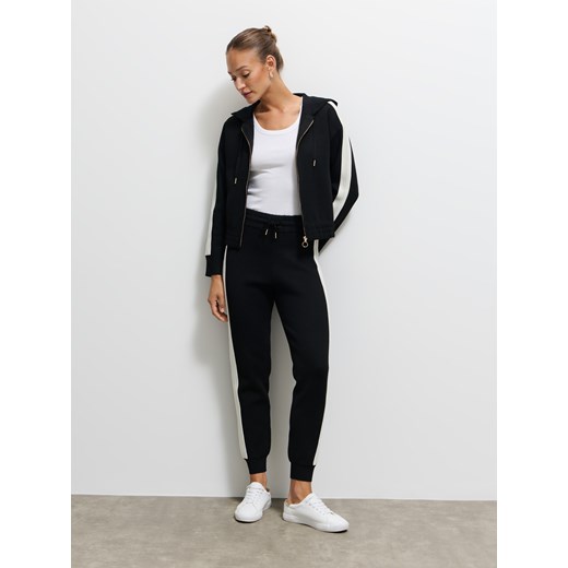 Mohito - Czarna bluza z zamkiem - czarny ze sklepu Mohito w kategorii Bluzy damskie - zdjęcie 185926054