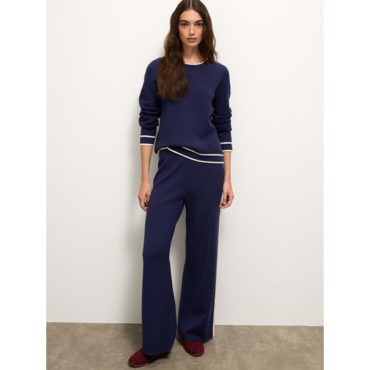 Mohito - Granatowy sweter z wiskozą - granatowy Mohito L Mohito