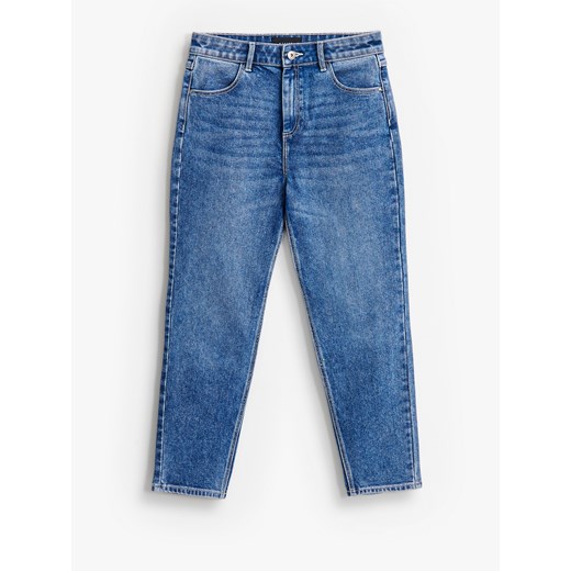 Mohito - Jeansy mom slim petite - niebieski ze sklepu Mohito w kategorii Jeansy damskie - zdjęcie 185927033