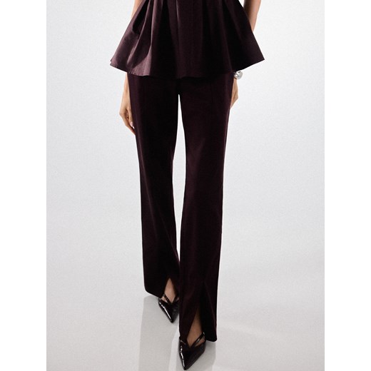 Mohito - Spodnie flare - mahoń ze sklepu Mohito w kategorii Spodnie damskie - zdjęcie 185927134