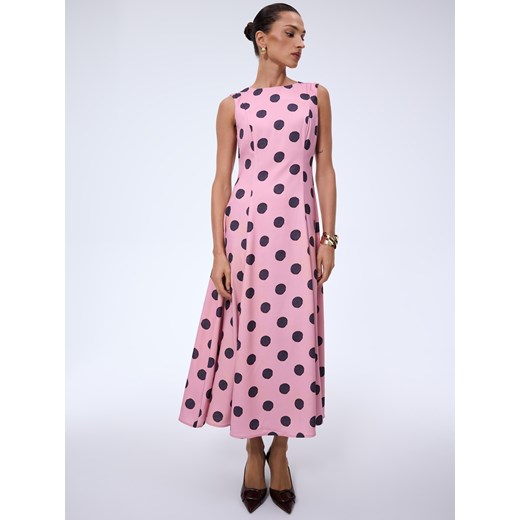 Mohito - Sukienka maxi w grochy - różowy Mohito 38 Mohito
