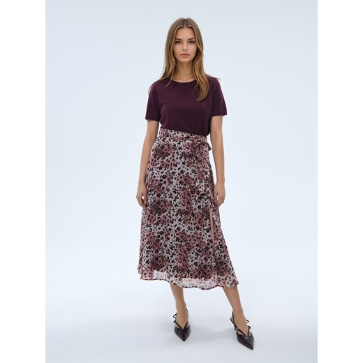 Mohito - Spódnica midi w print - beżowy ze sklepu Mohito w kategorii Spódnice - zdjęcie 185927521