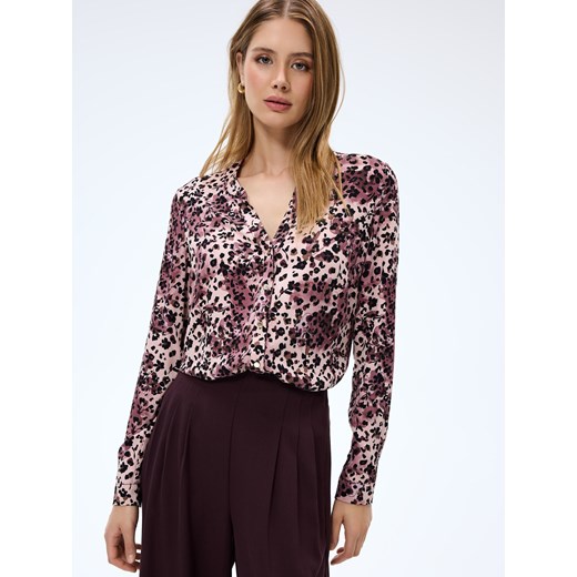 Mohito - Bluzka z wiskozy - beżowy Mohito 44 Mohito