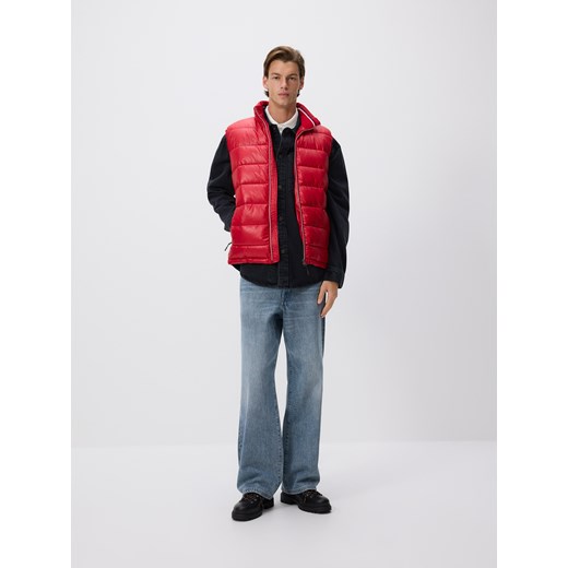 Reserved - Pikowana kamizelka ze stójką - czerwony ze sklepu Reserved w kategorii Kamizelki męskie - zdjęcie 185927952