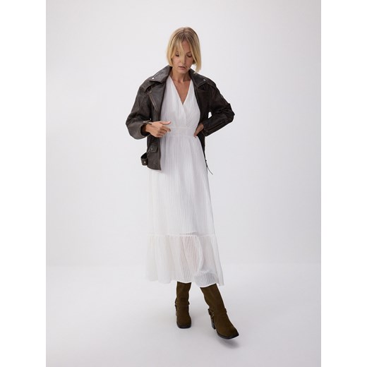 Reserved - Sukienka maxi - złamana biel ze sklepu Reserved w kategorii Sukienki - zdjęcie 185927994