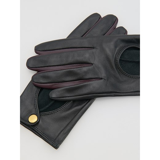 Reserved - Skórzane rękawiczki - wielobarwny Reserved S Reserved