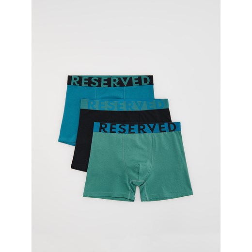 Reserved - 3 pack bokserek Long - turkusowy ze sklepu Reserved w kategorii Majtki męskie - zdjęcie 185929050