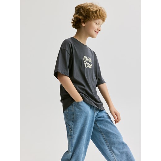 Reserved - Bawełniany t-shirt 3 pack - złamana biel Reserved 128 (7-8 lat) Reserved