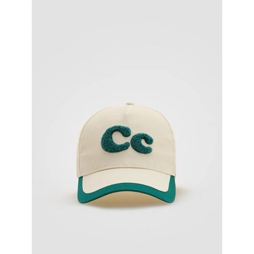 Reserved - Bawełniana czapka z daszkiem - zielony ze sklepu Reserved w kategorii Czapki dziecięce - zdjęcie 185930134