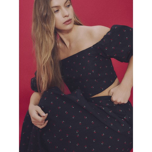 Reserved - Wzorzysta spódnica midi - wielobarwny ze sklepu Reserved w kategorii Spódnice - zdjęcie 185930154