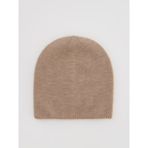 Reserved - Czapka beanie - beżowy ze sklepu Reserved w kategorii Czapki zimowe damskie - zdjęcie 185930661