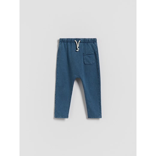 Reserved - Legginsy z efektem sprania - granatowy ze sklepu Reserved w kategorii Spodnie chłopięce - zdjęcie 185931080