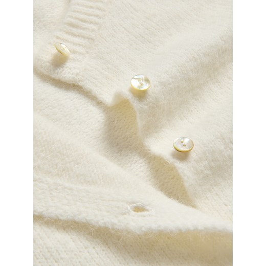 Reserved - Kardigan z domieszką alpaki - kremowy Reserved L Reserved