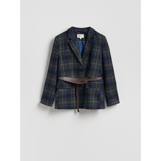 Reserved - Marynarka z ozdobnym paskiem - wielobarwny Reserved M Reserved