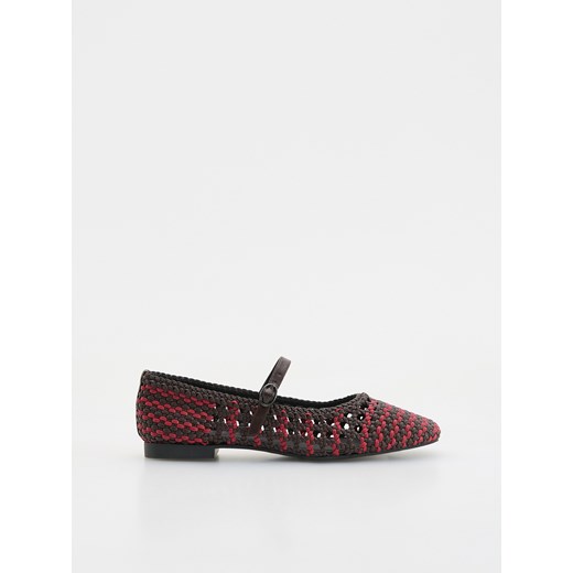 Reserved - Plecione baleriny z paskiem - wielobarwny ze sklepu Reserved w kategorii Balerinki - zdjęcie 185934192