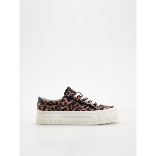 Reserved - Sneakersy w zwierzęcy wzór - wielobarwny ze sklepu Reserved w kategorii Trampki damskie - zdjęcie 185934354