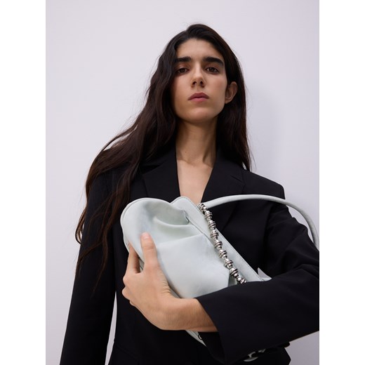 Reserved - Torebka na ramię z łańcuszkiem - jasnozielony - id: 353GA-07X - marki Reserved - 185934801 Reserved - Torebka na ramię z łańcuszkiem - jasnozielony ze sklepu Reserved w kategorii Torebki damskie - zdjęcie 185934801