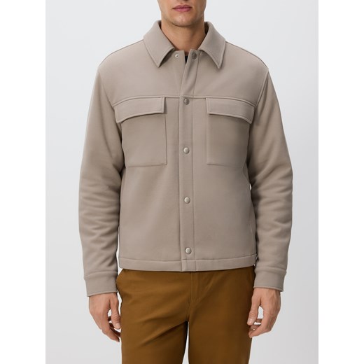 Reserved - Kurtka koszulowa z kołnierzem - jasnoszary ze sklepu Reserved w kategorii Kurtki męskie - zdjęcie 185935232