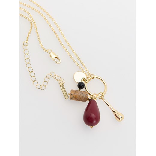 Reserved - Naszyjnik z ozdobną zawieszką - wielobarwny Reserved ONE SIZE Reserved