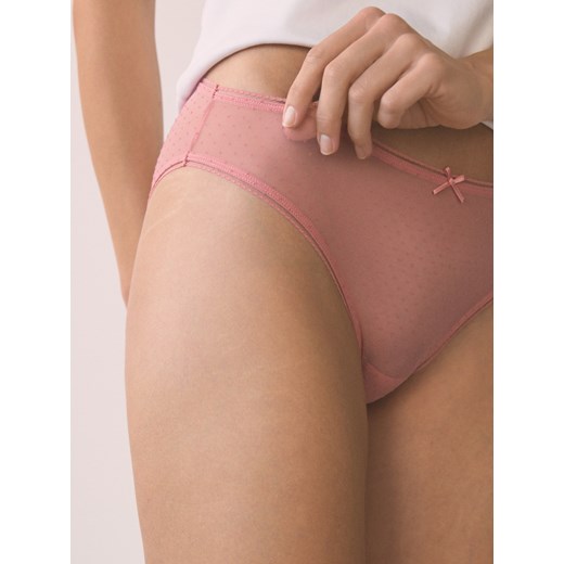 Reserved - Siateczkowe majtki figi 3 pack - ciemnofioletowy Reserved XS Reserved