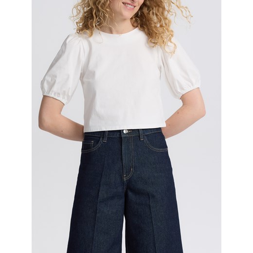 Reserved - Bluzka z wiązaniami na plecach - biały ze sklepu Reserved w kategorii Bluzki damskie - zdjęcie 185937102