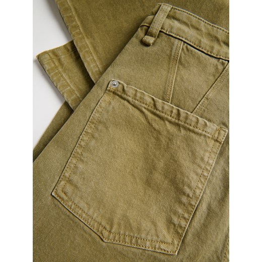 Reserved - Jeansy straight fit - zielony Reserved 46 Reserved