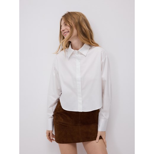 Reserved - Krótka koszula - biały ze sklepu Reserved w kategorii Koszule damskie - zdjęcie 185940323