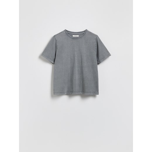 Reserved - T-shirt z efektem sprania - ciemnoszary ze sklepu Reserved w kategorii Bluzki damskie - zdjęcie 185940371