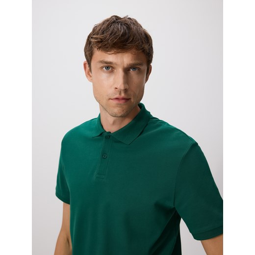 Reserved - Koszulka polo regular fit - zielony - id: 595EF-76X - marki Reserved - 185940894 Reserved - Koszulka polo regular fit - zielony ze sklepu Reserved w kategorii T-shirty męskie - zdjęcie 185940894