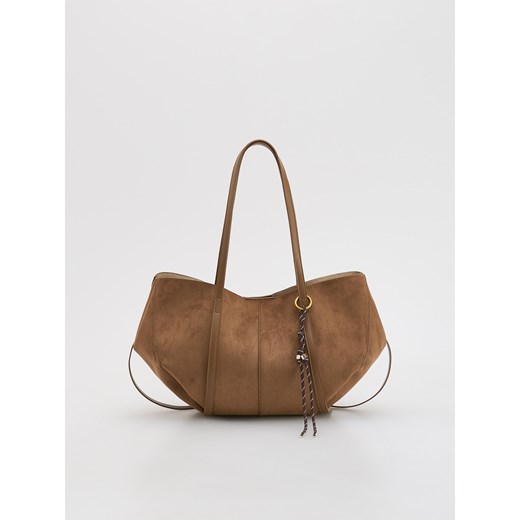 Reserved - Torebka na ramię - brązowy ze sklepu Reserved w kategorii Torby Shopper bag - zdjęcie 185941384